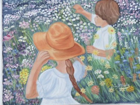 Enfants fleurs